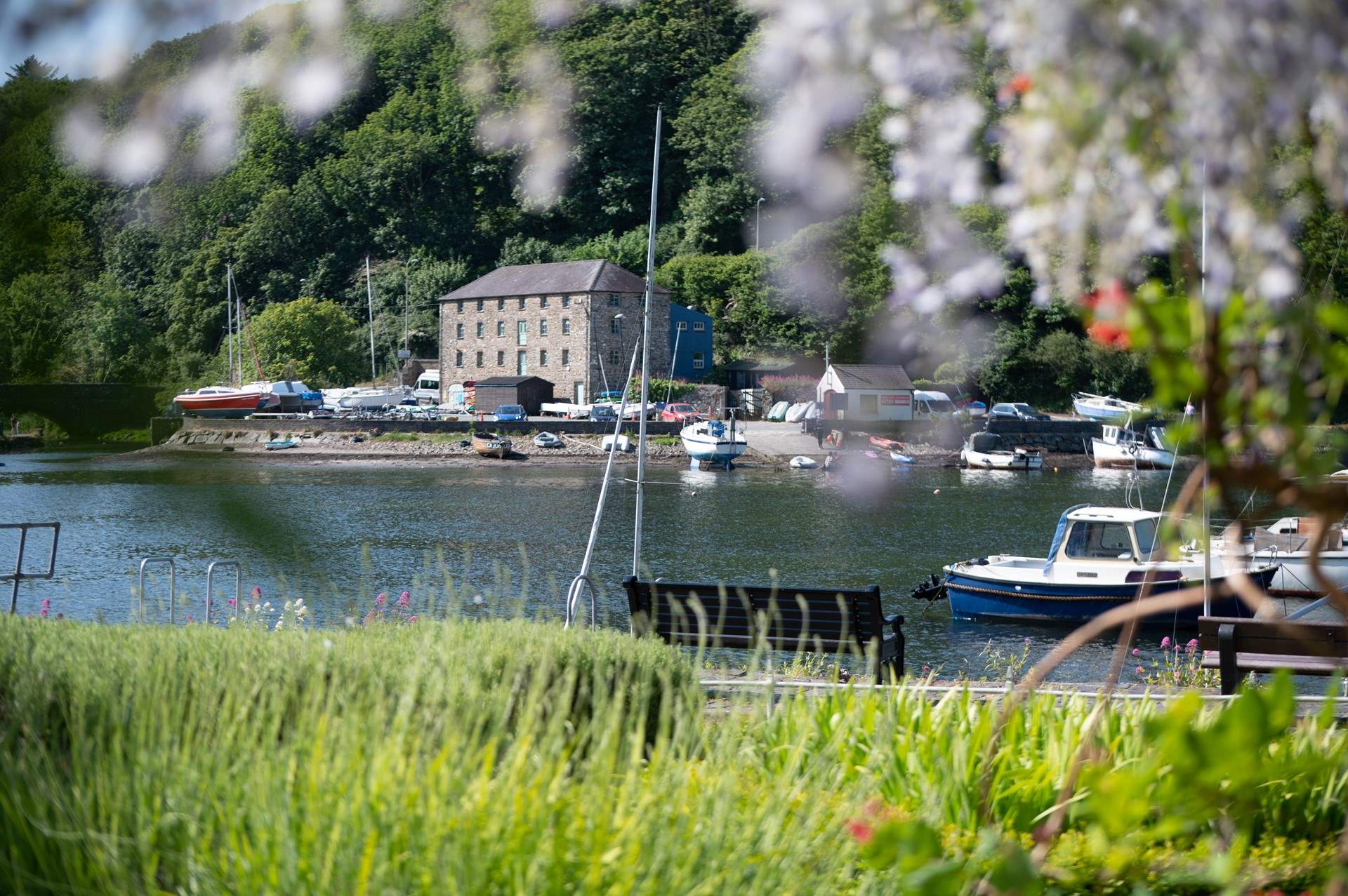 Take glorious time out watching the comings and goings on the water. 