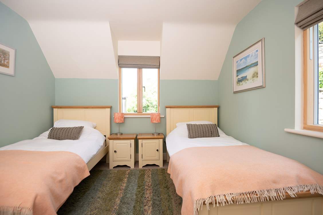 Sweet twin room on the first floor.