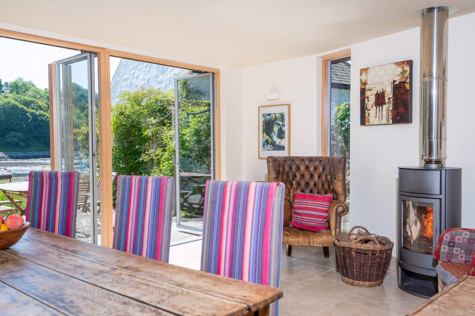 Take in those waterside and mountain views.