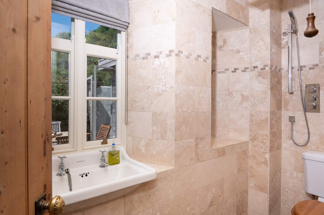 Useful after a day on the beach, there's a stylish wet-room on the ground floor.