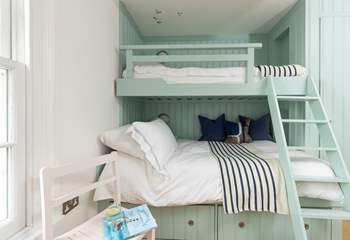 Children will adore the bunk-beds.