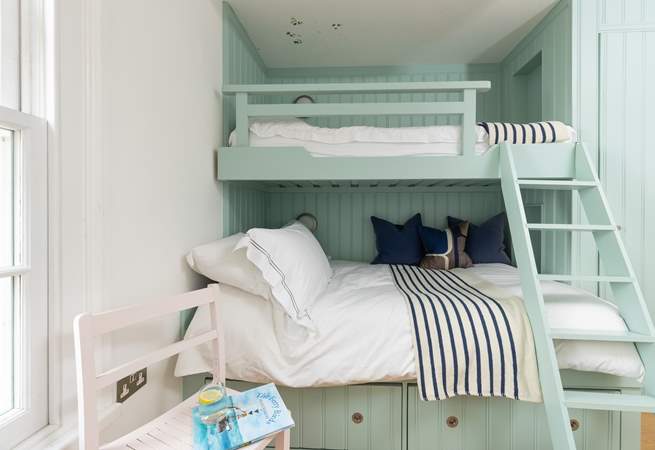 Children will adore the bunk-beds.