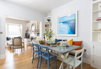 Gather everyone around around the dining-table to chat about the adventures of the day. 