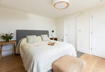 Pretty bedroom 3 has a comfy king-size bed.