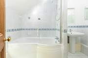 The family bathroom which is situated next to bedroom 1 on the first floor.