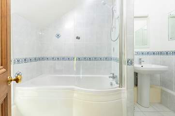 The family bathroom which is situated next to bedroom 1 on the first floor.