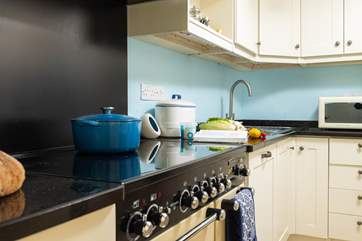 A well appointed kitchen.
