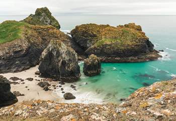 Kynance Cove is a must visit picturesque beach. 
