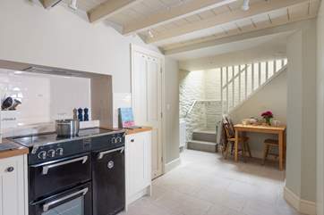 The kitchen can be found on the ground floor, a cuppa for two or an early tea for the little ones whilst dinner is prepared on the range.