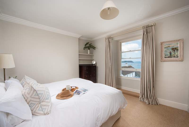 Take a little time in your super-king bed to enjoy the sea views from under the duvet in bedroom one.
