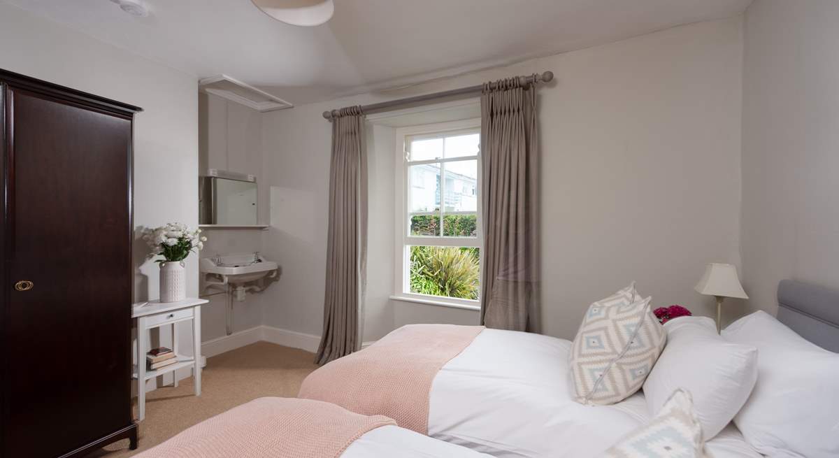 The twin bedroom is a lovely room for adults or children.