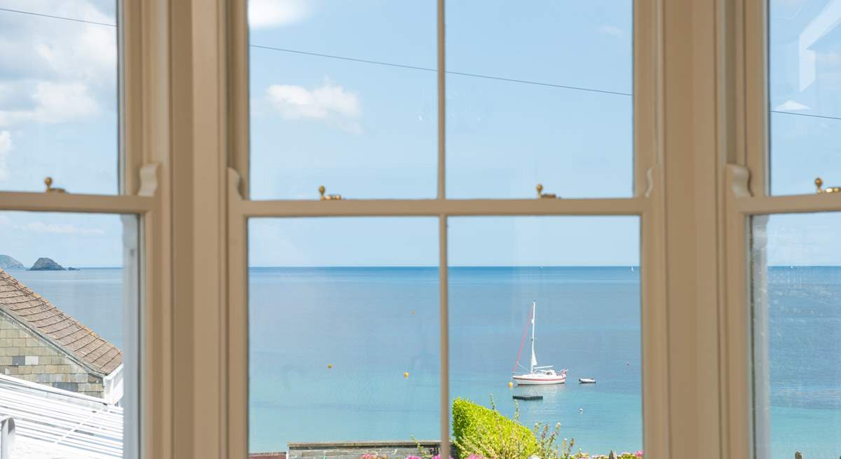 Enjoy watching the boats and swimmers in the harbour.