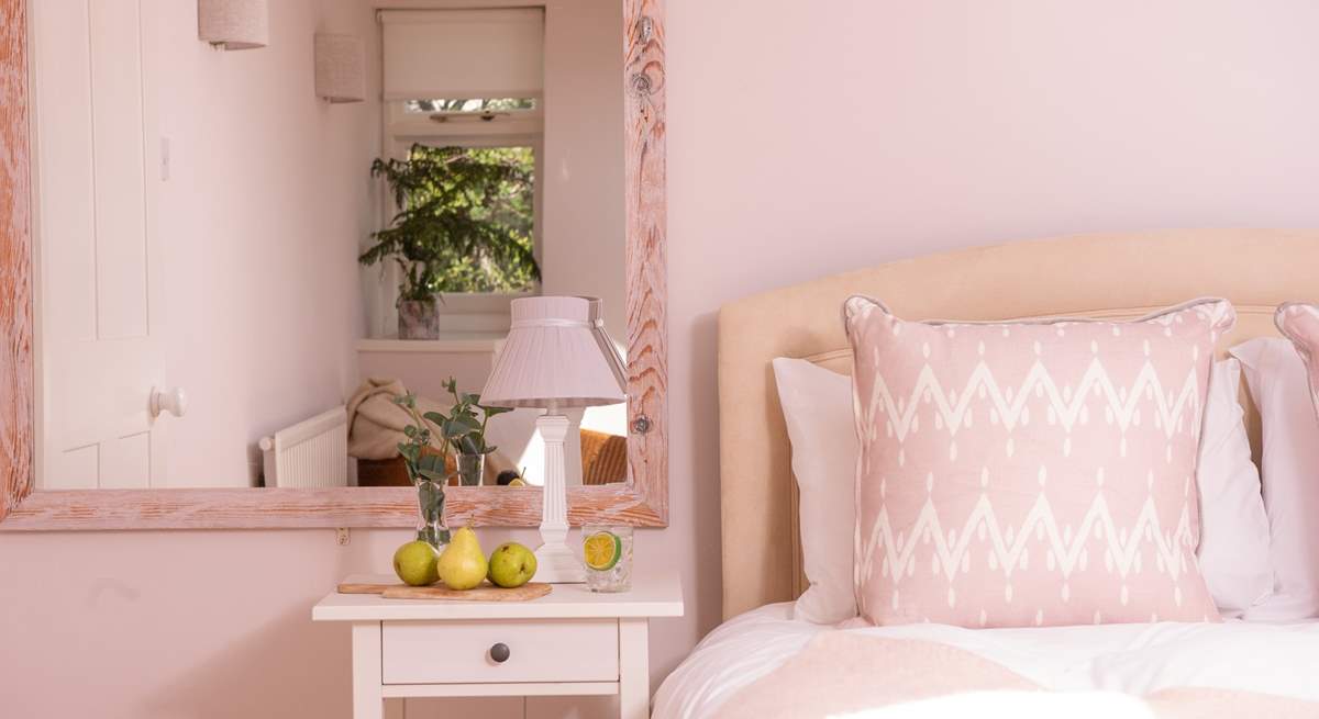 Gorgeous soft furnishings and calm colours can be found throughout the house.