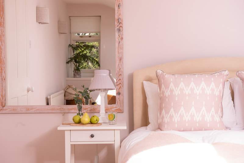 Gorgeous soft furnishings and calm colours can be found throughout the house.