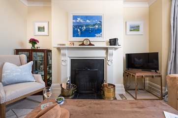 A cosy fire to light on those cooler evenings and winter stays .