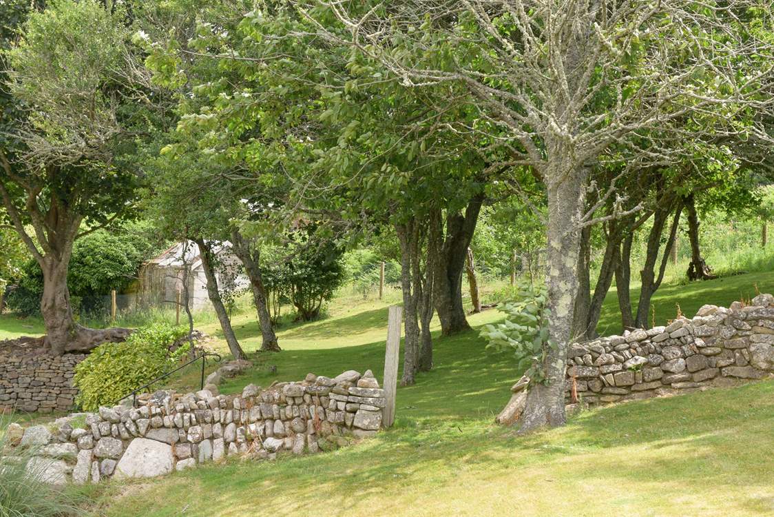 Sheltered by an old Cornish hedge it’s a beautiful spot for a game or two.