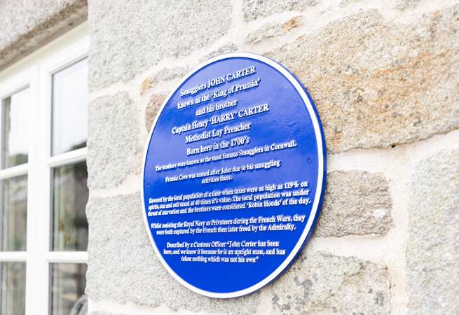 A cottage steeped in smugglers history.  The notorious Carter family were born here as explained on the plaque outside the barn.