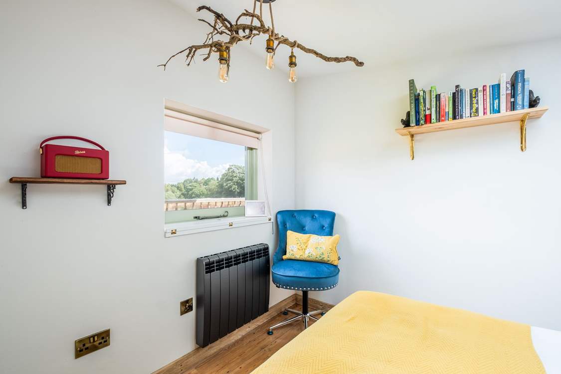 Pop on the radio and delve into a good read.