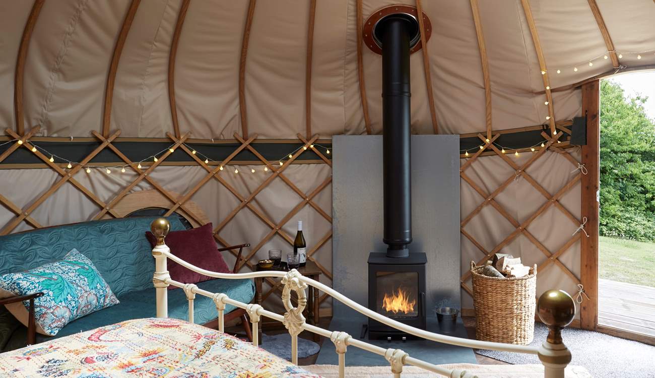 The wood-burner will keep you nice and toasty.
