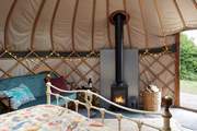 The wood-burner will keep you nice and toasty.