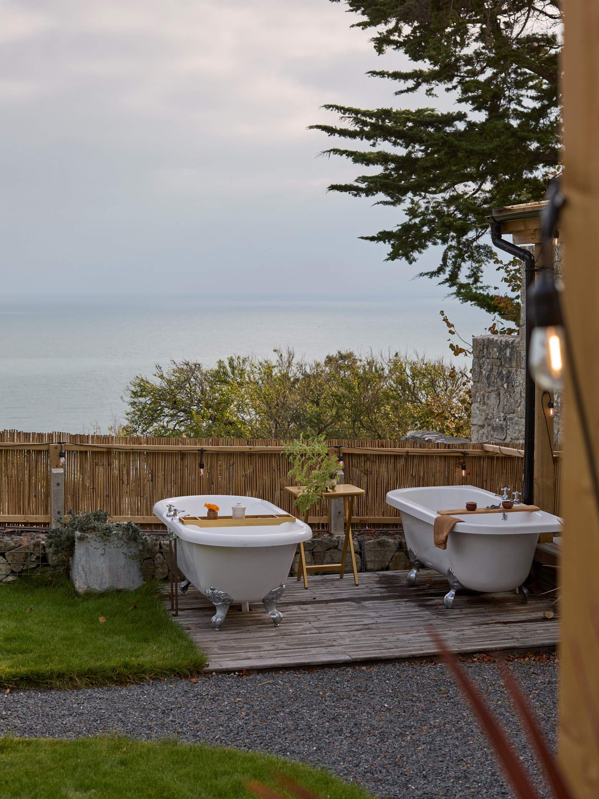 What could be more magical than a warming alfresco soak overlooking the sea? 