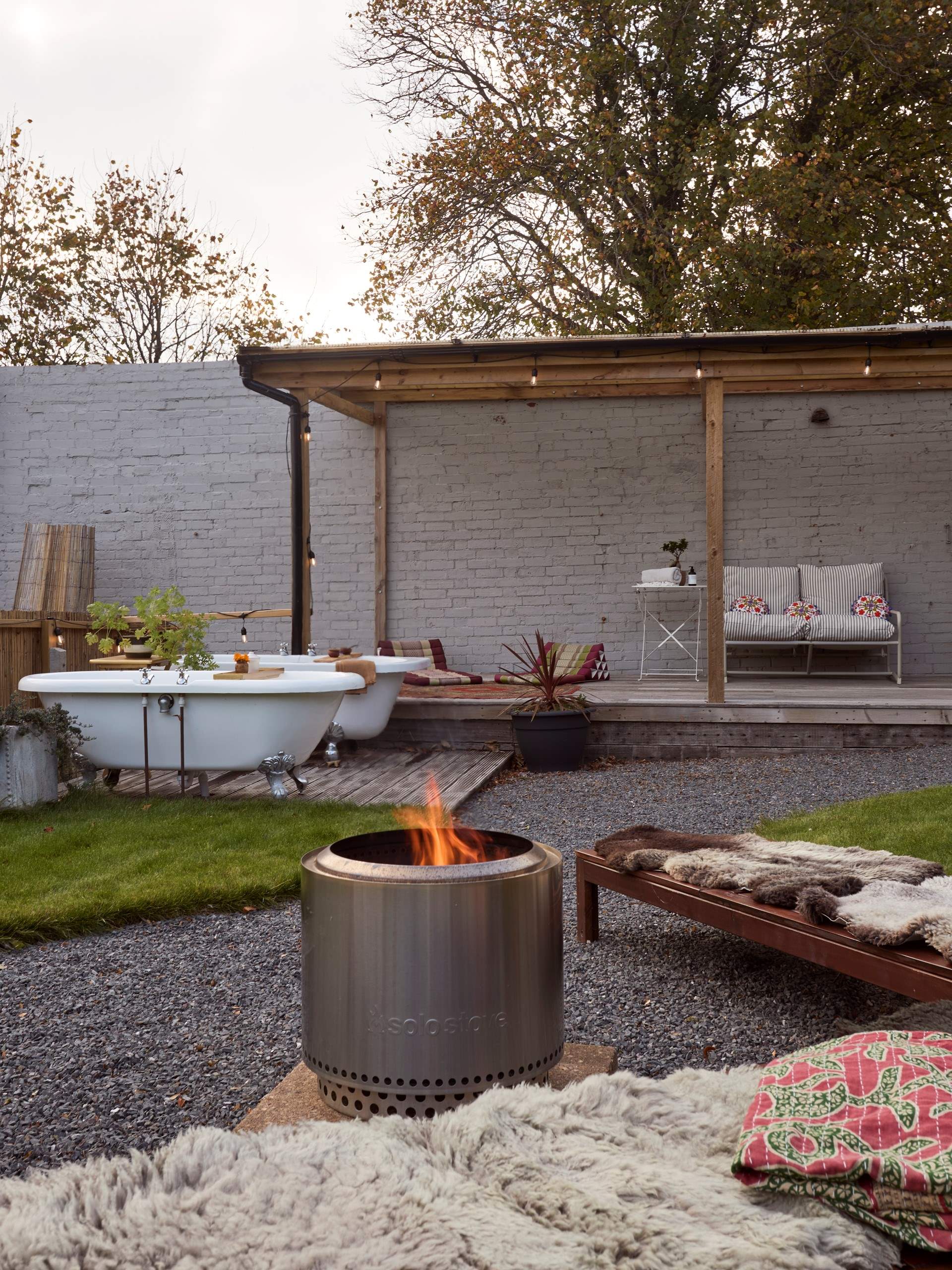 Private sessions of the outdoor spa can be booked for your enjoyment. 