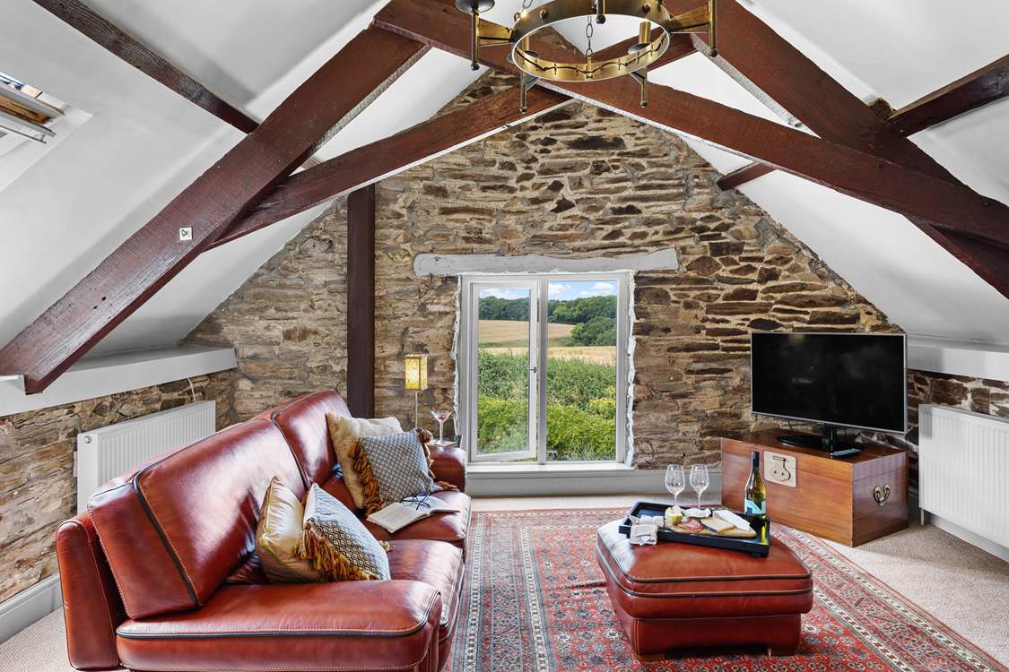 A lovely spot to relax with views of the rolling hills.