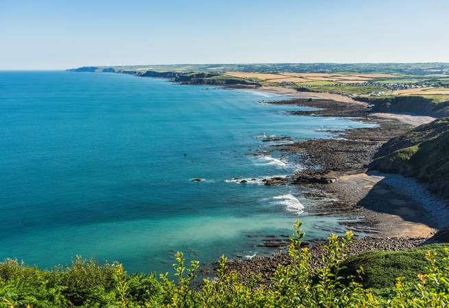 The rugged north Devon coastline offers miles and miles of walks to enjoy. 