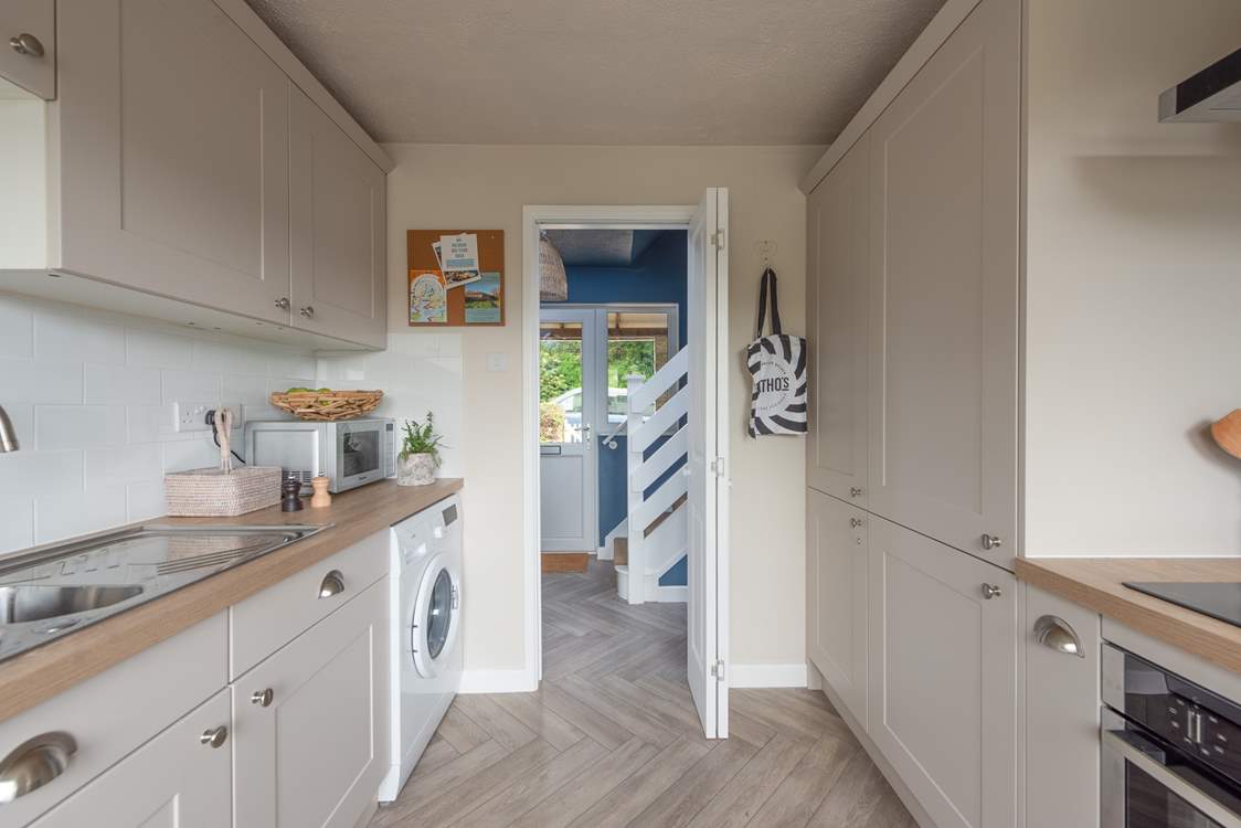 Looking back to the hallway and stairs.