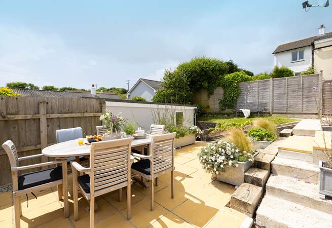 The outside terrace is a sun-trap in the warmer months.