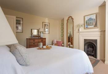 Bedroom two is a wonderful room, beautifully presented to show case the original features.