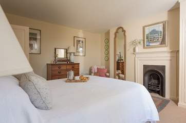 Bedroom two is a wonderful room, beautifully presented to show case the original features.
