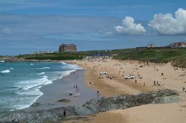 Fistral beach at Newquay is a surfers paradise