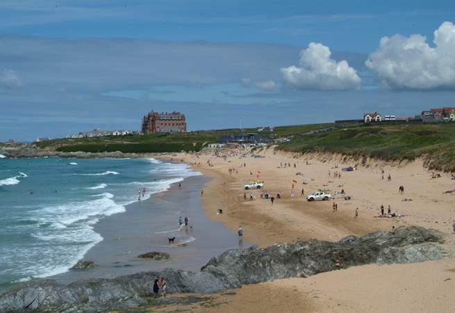 Fistral beach at Newquay is a surfers paradise