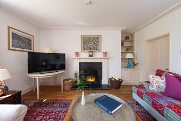The open fire is a welcome sight on those out-of-season breaks.