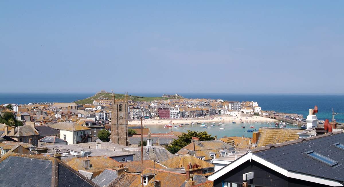 The stunning clear waters at St Ives.