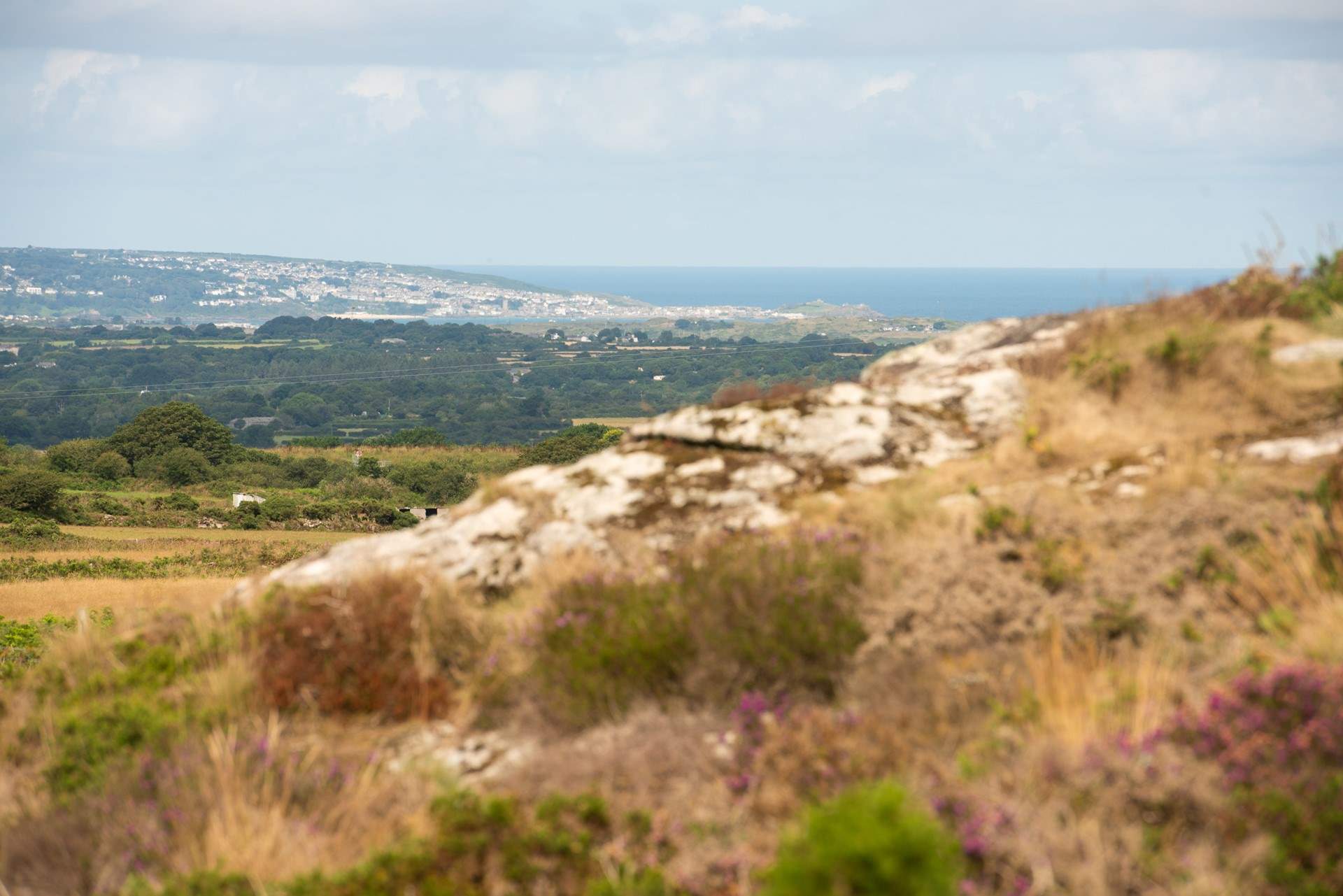 The view out towards St Ives.