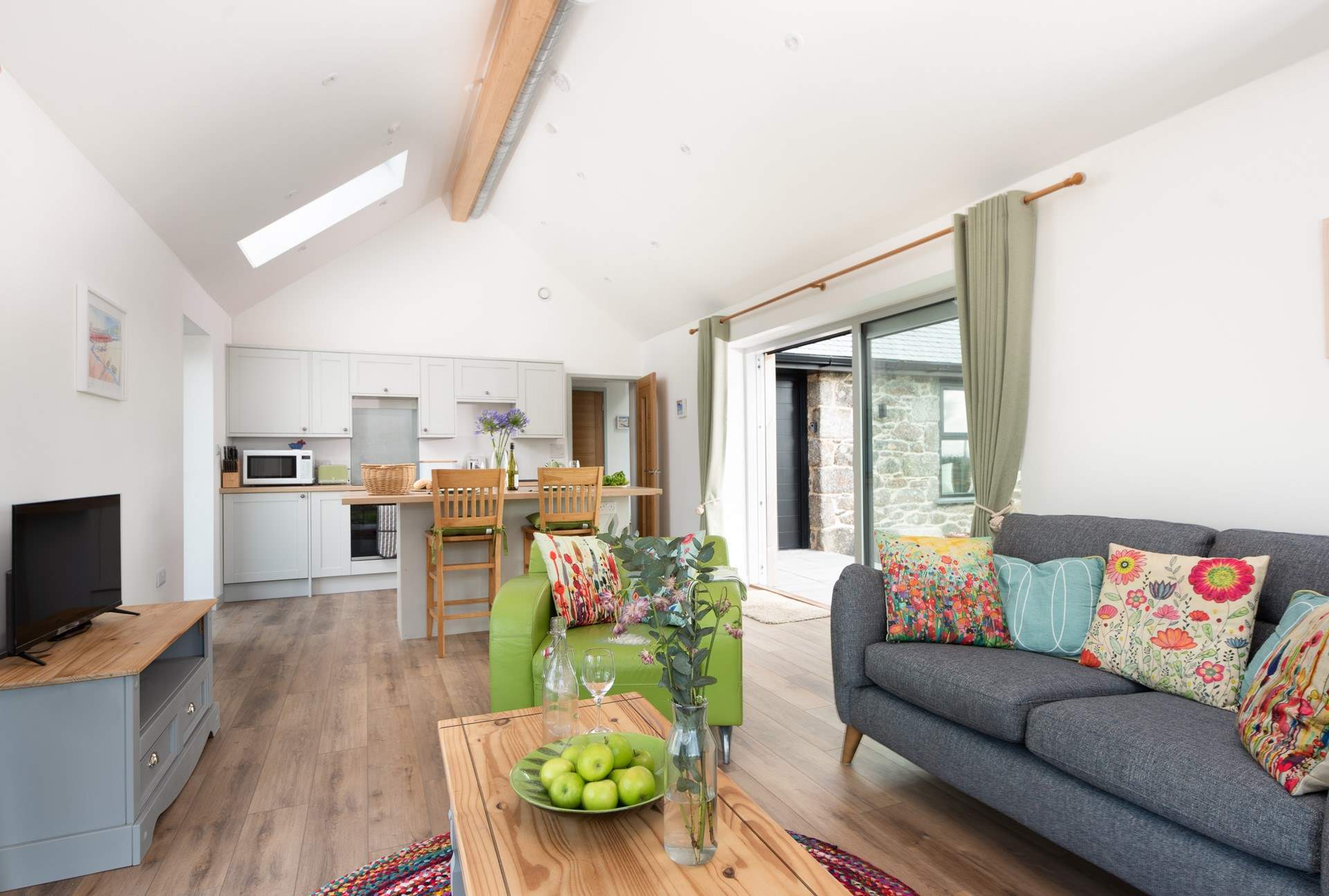 The lovely open plan living area.