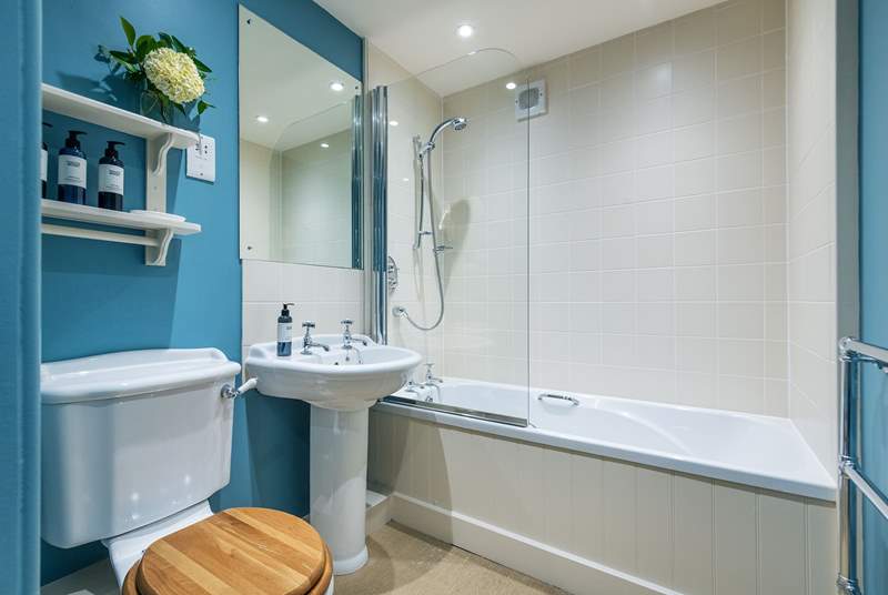 The family bathroom, have a long soak and enjoy the complimentary toiletries.