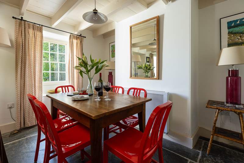 The dining-area is perfect for family meals. 
