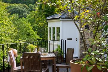 The terrace that sits behind Trinity provides another place to enjoy the great outdoors.
