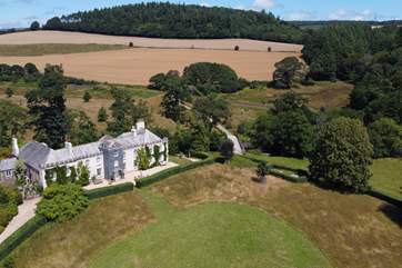 Restormel Manor sits at the end of a private drive on the Estate.