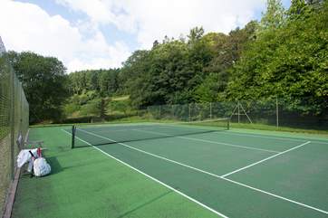 It's a wonderful setting for a game of tennis.