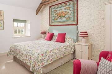 Bedroom 2 is a delightful king-size double.