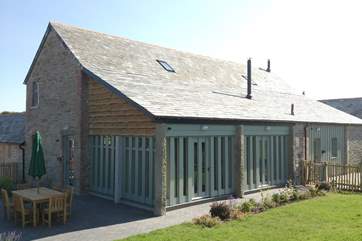 The garden is fully enclosed, ideal if you have your four-legged friends with you.