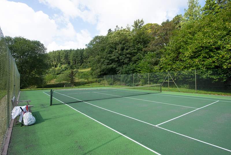 Anyone for tennis? It's a wonderful setting for a set or two.