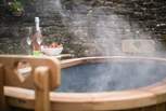 Sink into the steamy dreamy hot tub.