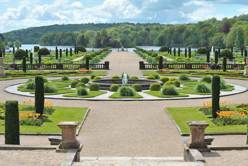 Visit the gorgeous Trentham Gardens in Staffordshire, boasting acres of natural beauty, ancient woodland and a quaint shopping village.