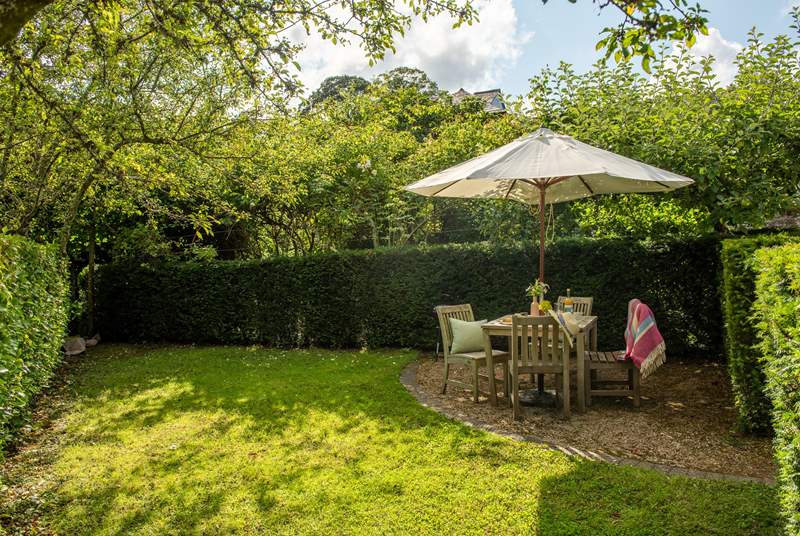 You can enjoy meals al fresco style in your own private garden area, set within the courtyard.
