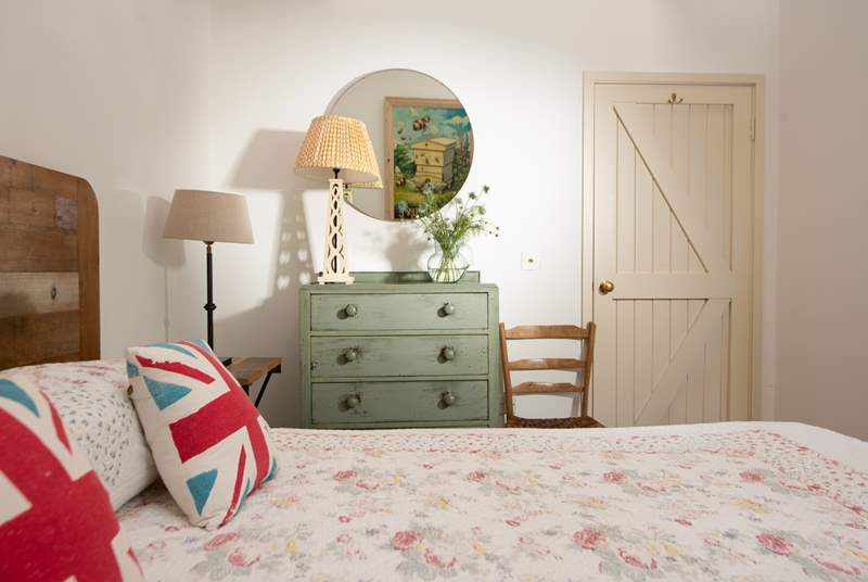 The cottage is full of charm and character.